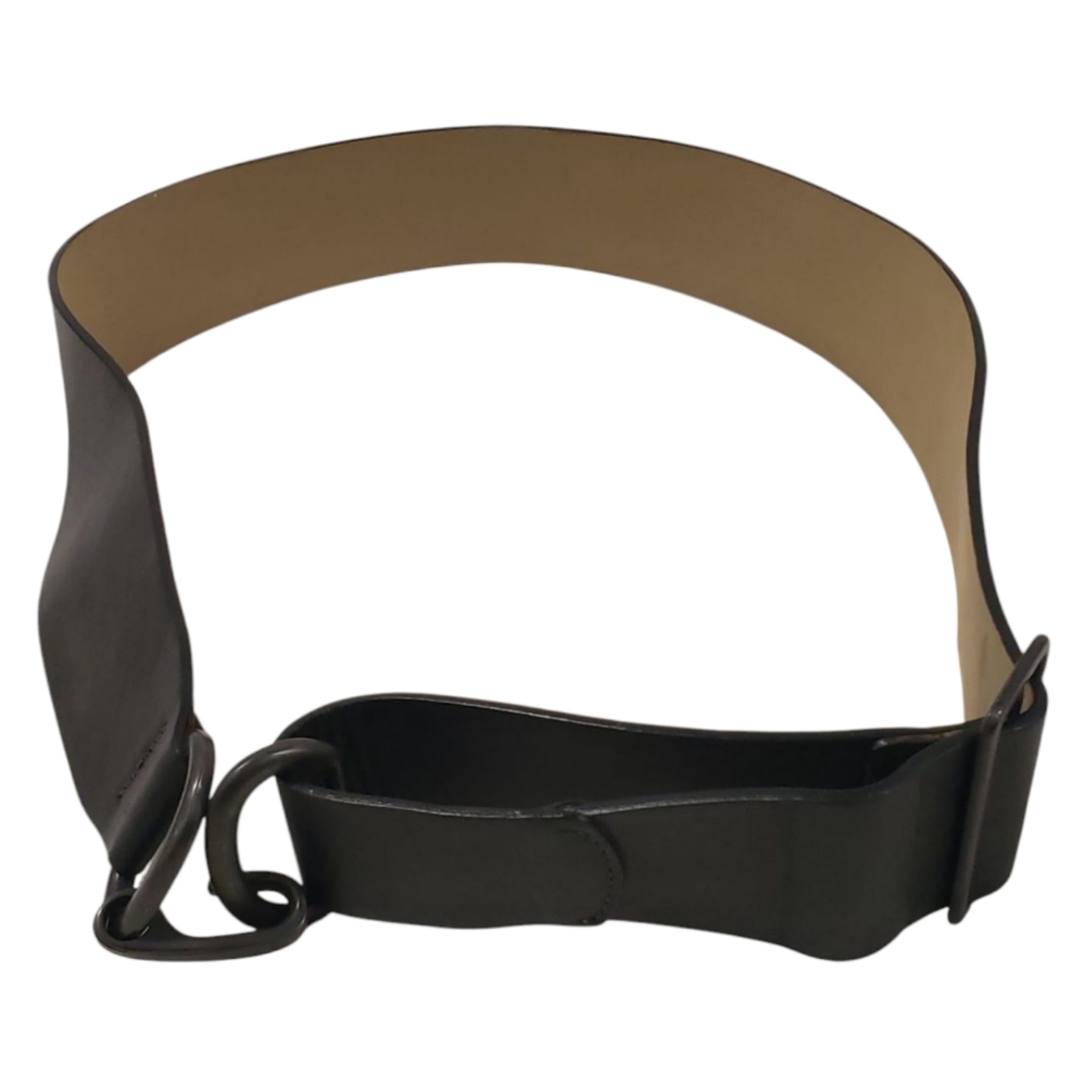 Lutz & Patmos women's  black leather belt Sz S/‎ M